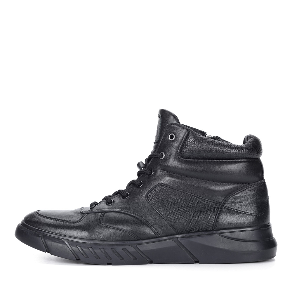 Черные кроссовки из кожи Respect, размер 41, цвет черный - фото 2