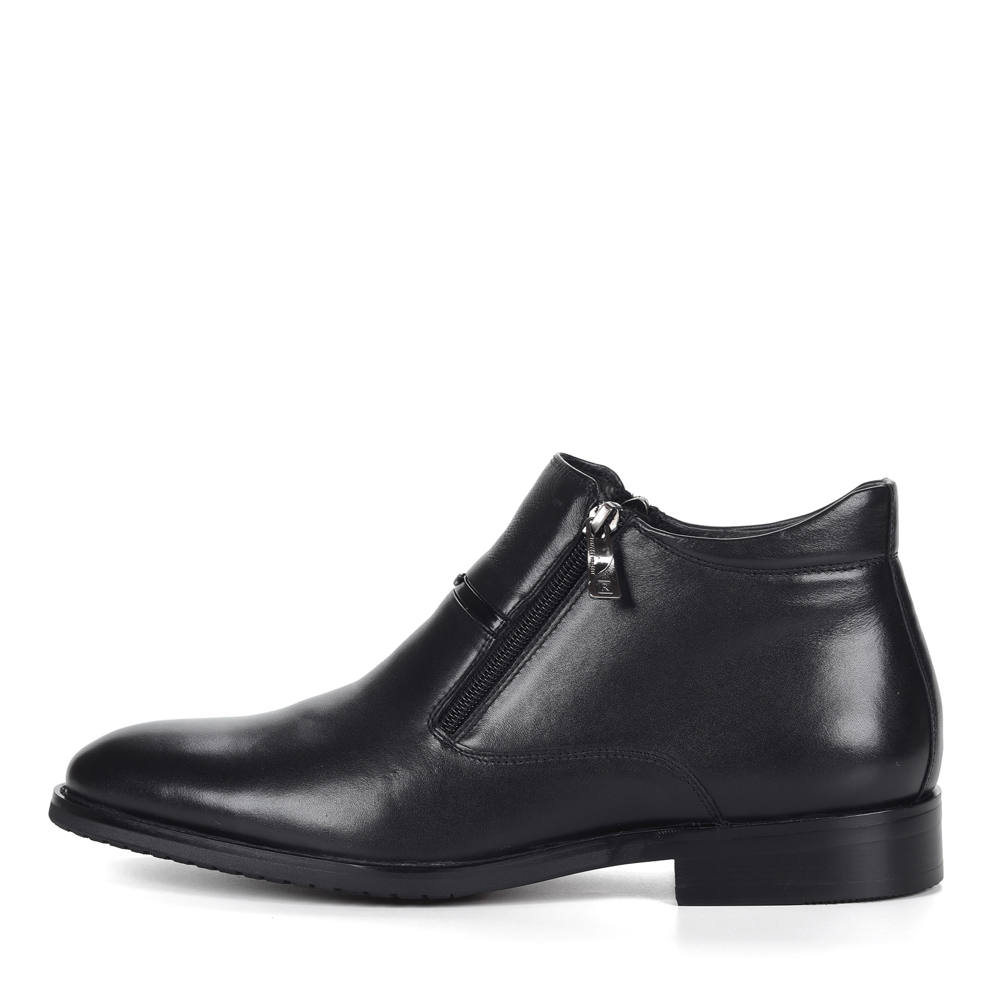 Черные ботинки на молнии из кожи на подкладке из натурального меха Respect, размер 41, цвет черный - фото 2