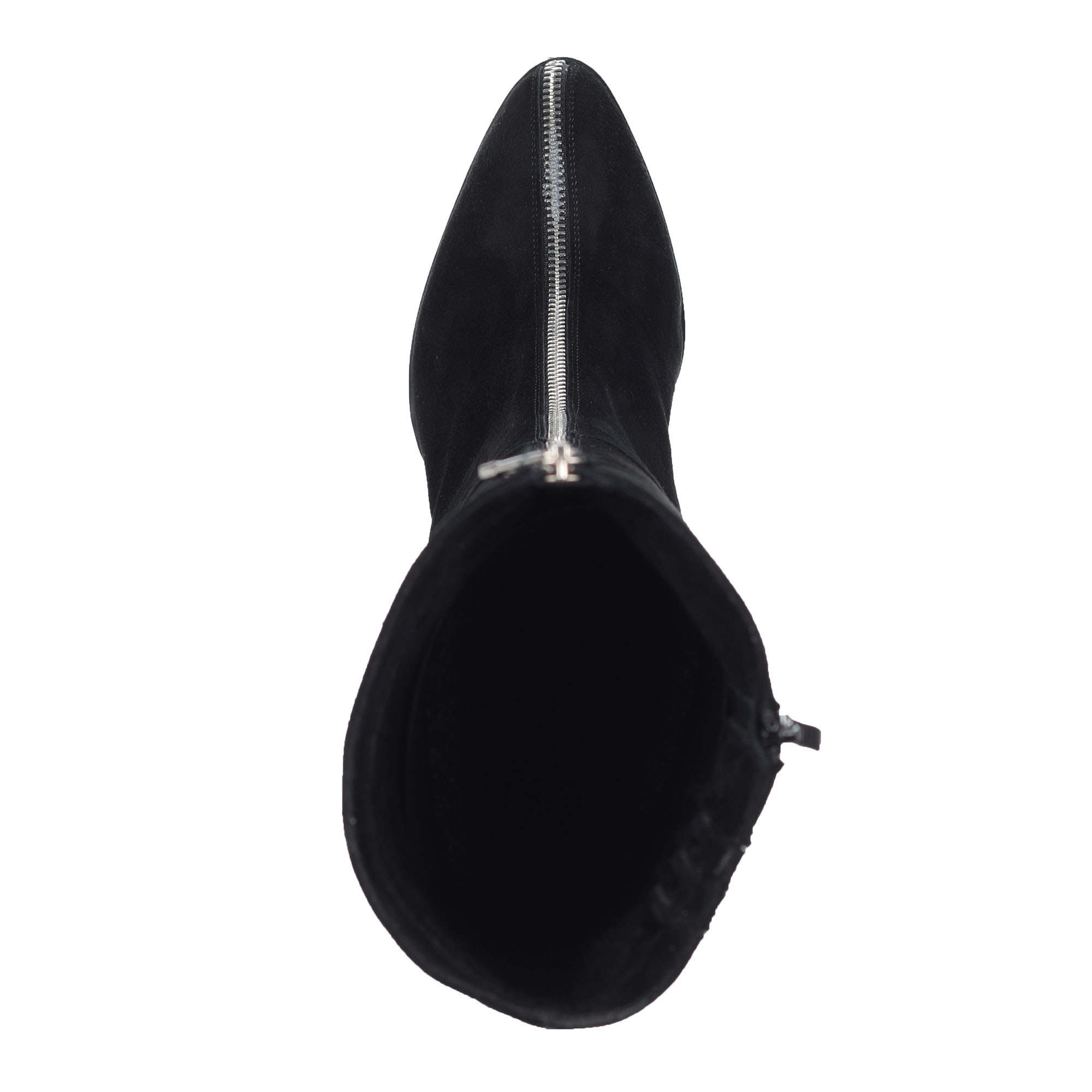 Черные сапоги из велюра на каблуке Respect, размер 35, цвет черный - фото 6