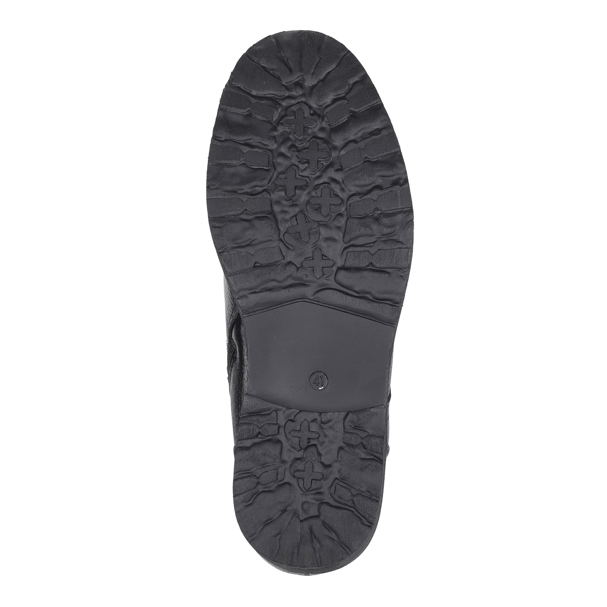 Черные ботинки из кожи на шерсти Respect, размер 45, цвет черный - фото 5