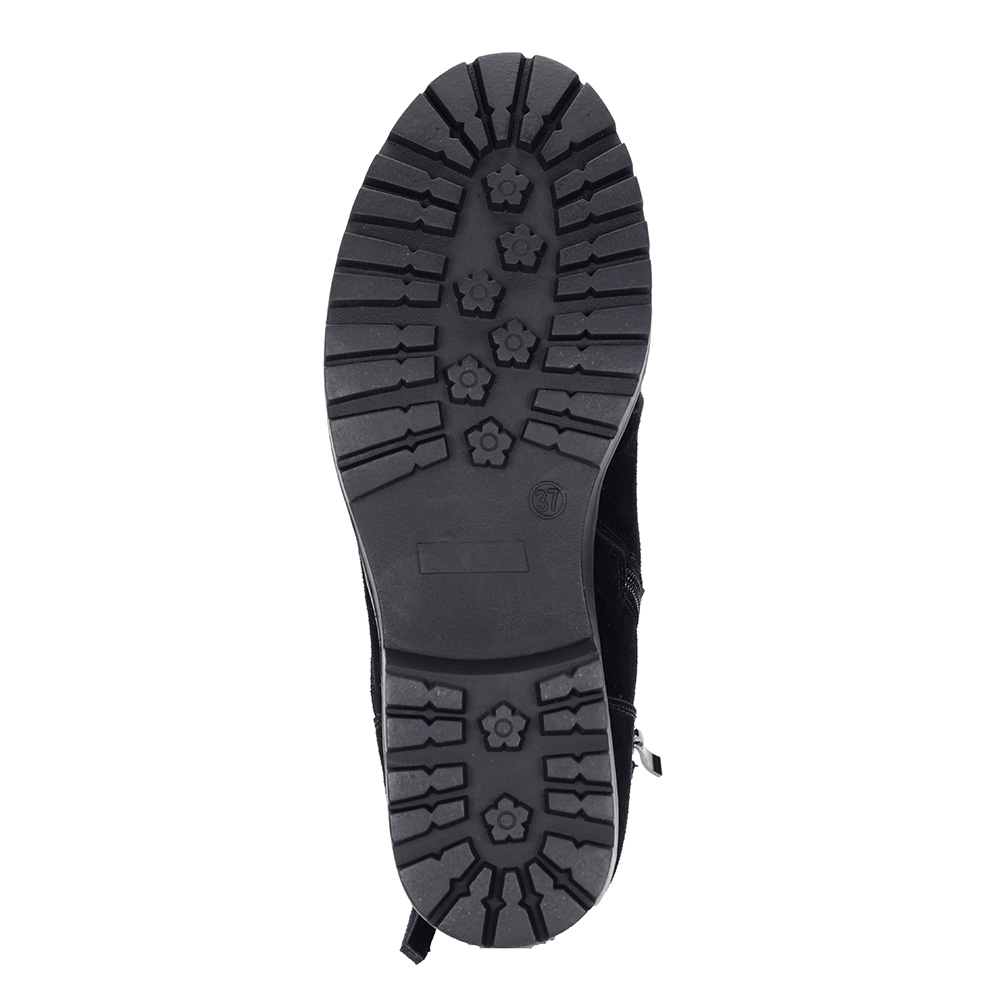 Черные ботинки из велюра с декором Respect, размер 39, цвет черный - фото 5
