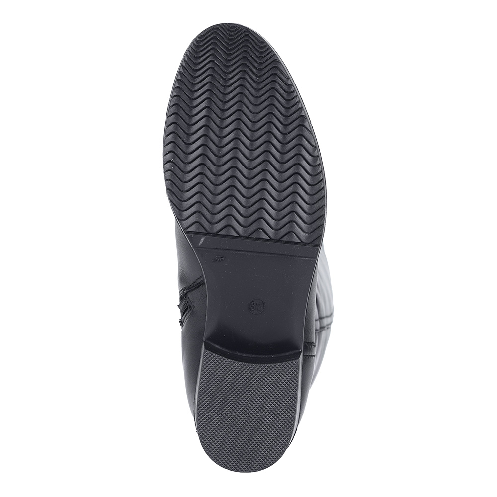 Черные кожаные сапоги на шерсти Francesco Donni, размер 38, цвет черный - фото 7