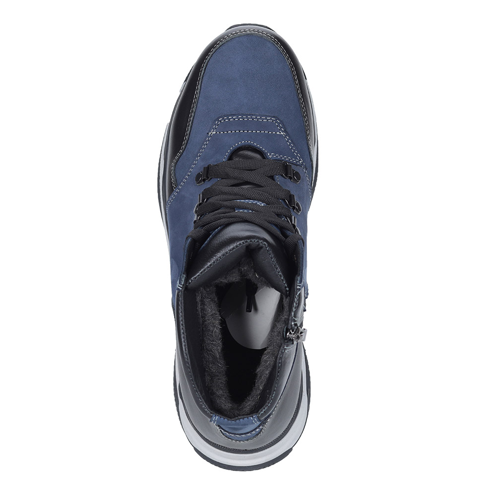 Комбинированные ботинки в синем цвете Respect, размер 42 - фото 4
