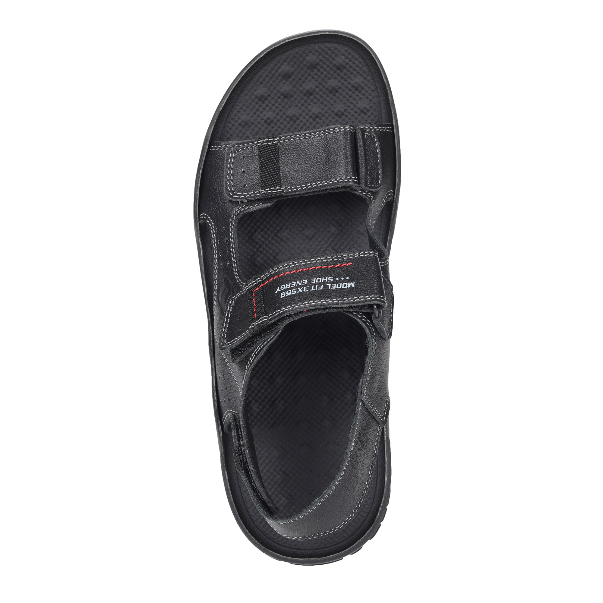 Черные сандалии из кожи от Respect-shoes