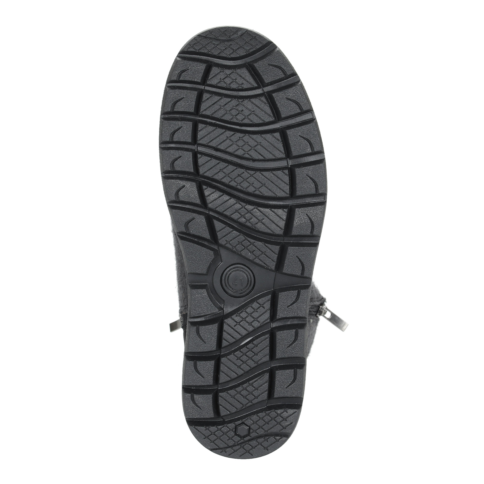 Темно серые ботинки на молнии из войлока на подклдке из натуральной шерсти на утолщенной подошве NexPero, размер 40, цвет серый - фото 7
