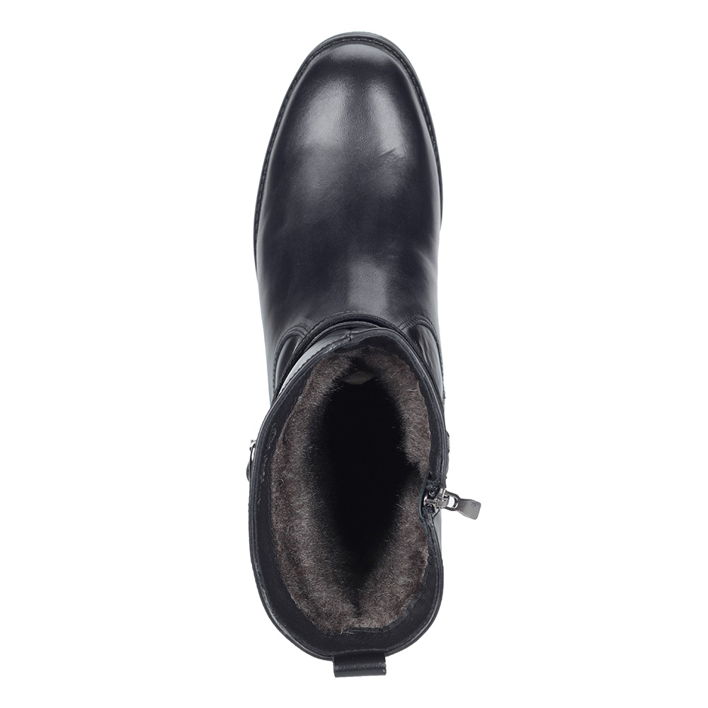 Высокие ботинки из кожи с ремешком Respect, размер 36, цвет черный - фото 4