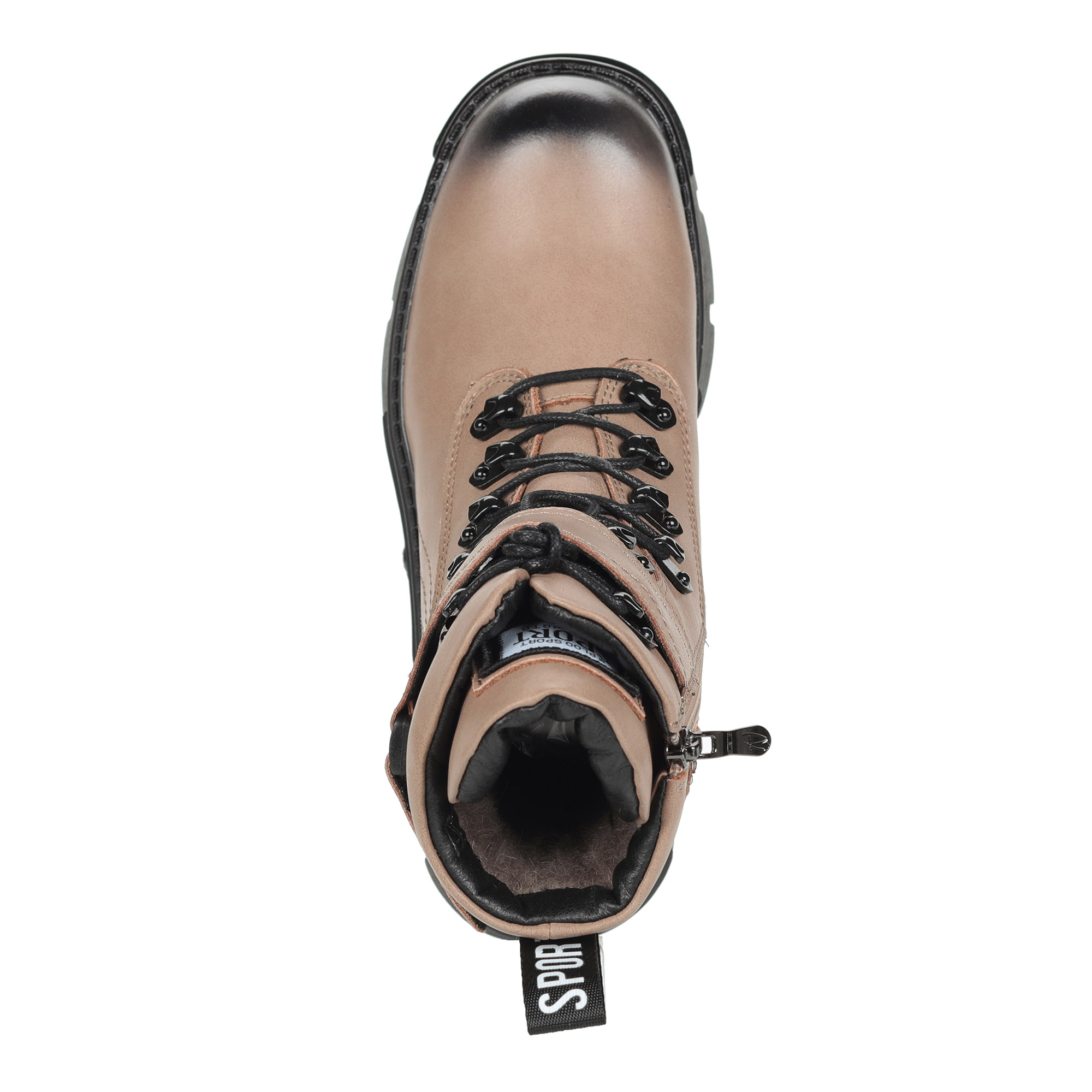 Бежевые ботинки из нубука Respect, размер 39, цвет бежевый - фото 4