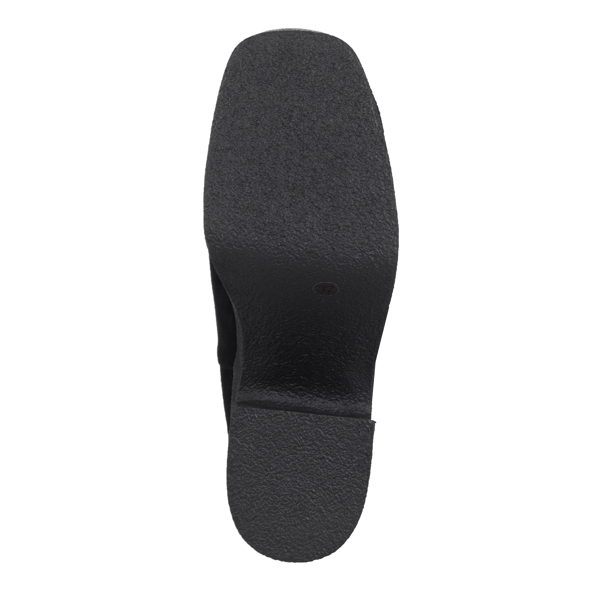 Черные сапоги из велюра на подкладке из натурального меха и текстиля на утолщенной подошве и каблуке Respect, размер 40, цвет черный - фото 7