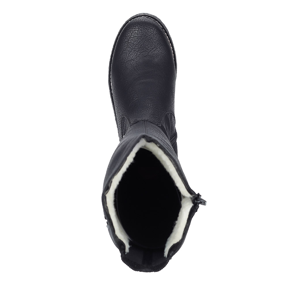 Черные сапоги на шерсти Rieker, размер 36, цвет черный - фото 6