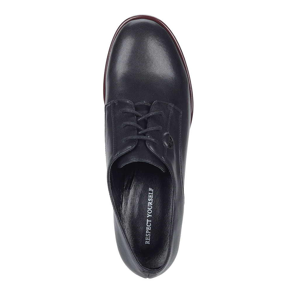 Черные полуботинки на каблуке от Respect-shoes