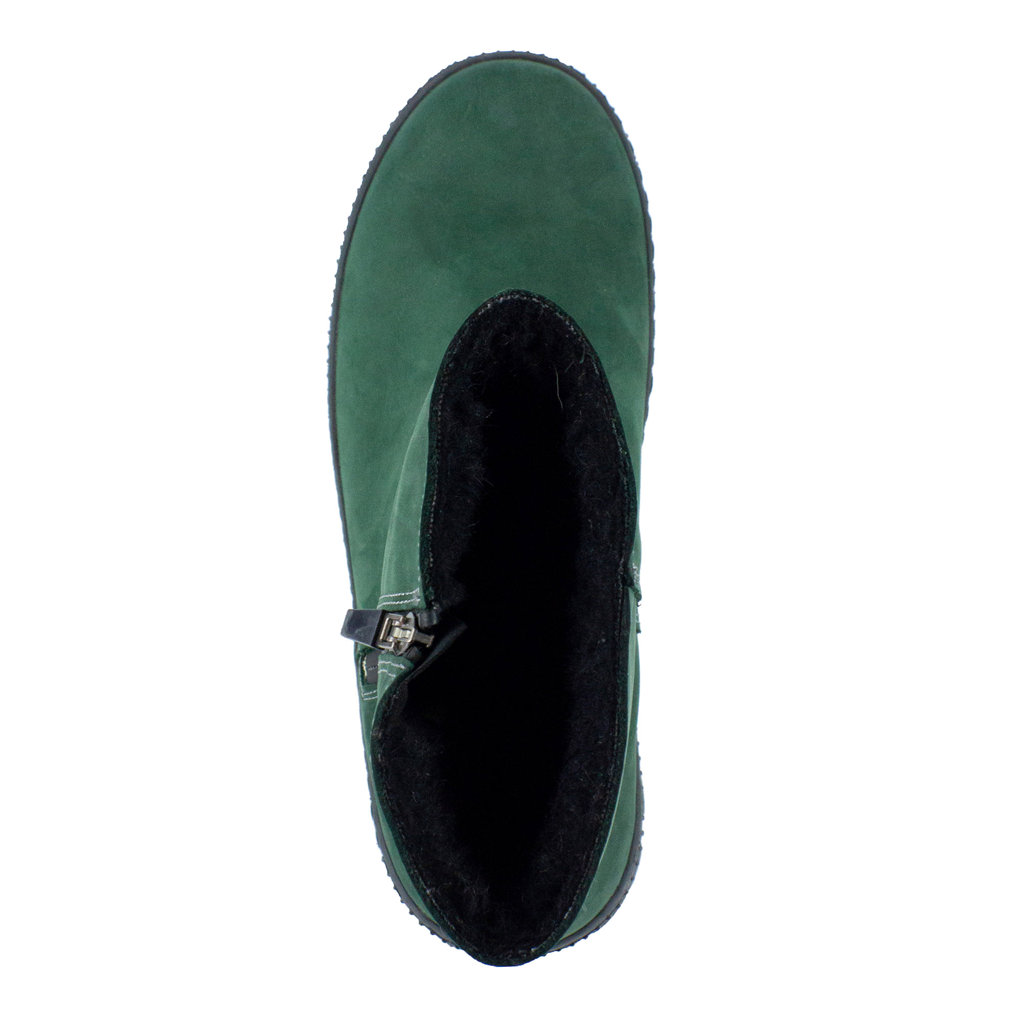 Зеленые полусапоги из нубука на шерсти BURGERSCHUHE, размер 36, цвет зеленый - фото 4