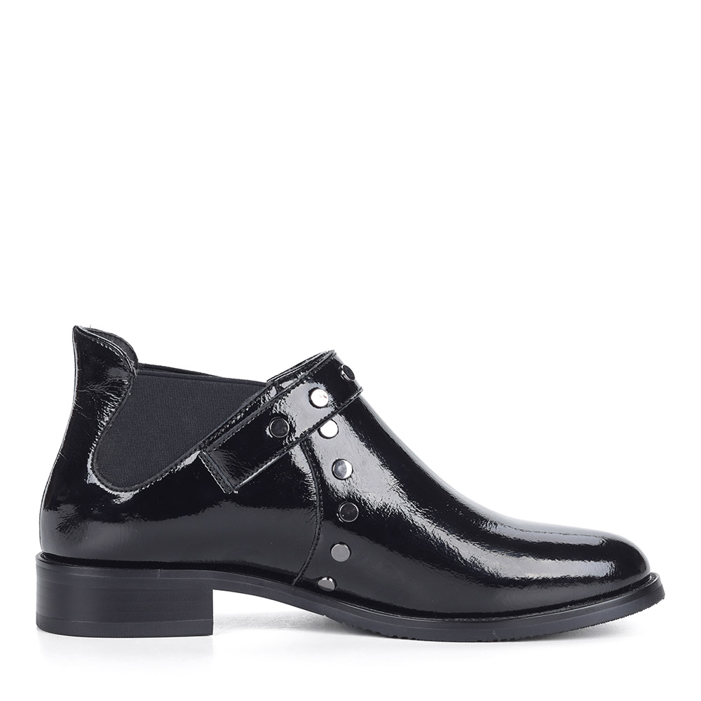 Черные лаковые ботинки с пряжкой от Respect-shoes