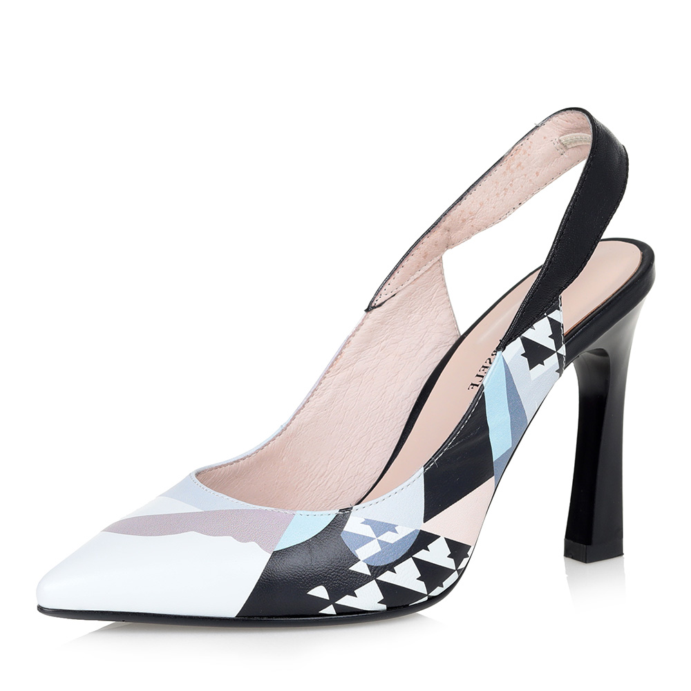 

Принтованные туфли с открытой пяткой, Сер.