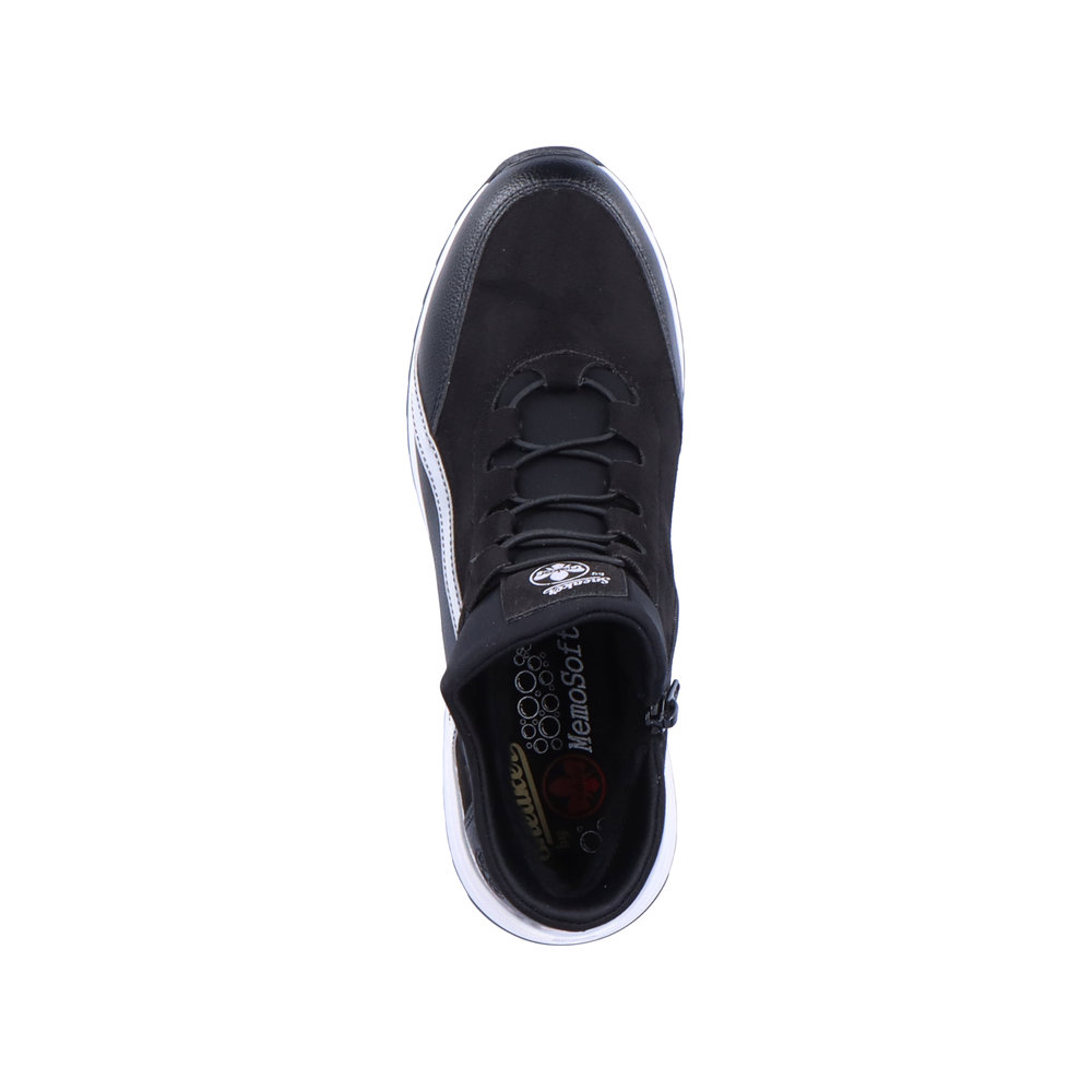 Черные кроссовки из экокожи Rieker, размер 40, цвет черный - фото 5