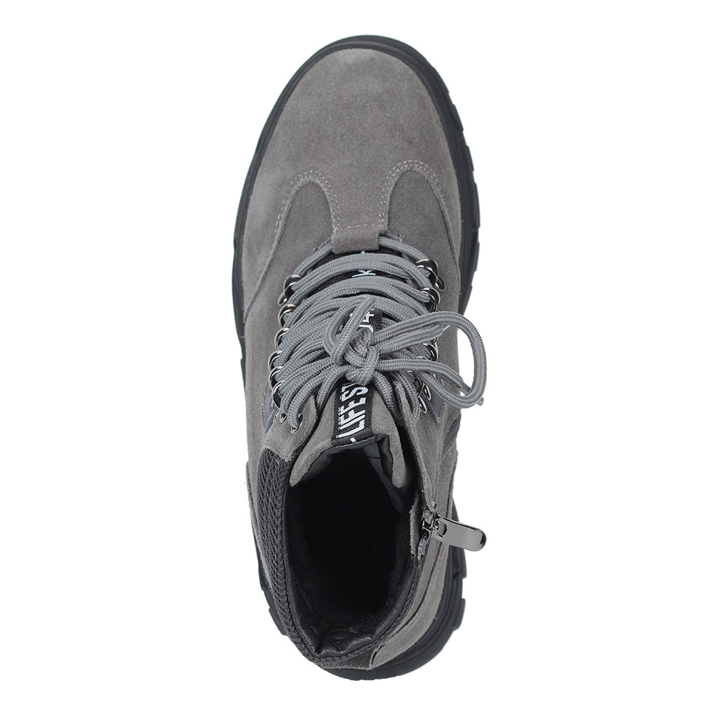 Болотные велюровые ботинки на массивной подошве Respect, размер 36, цвет бежевый - фото 4