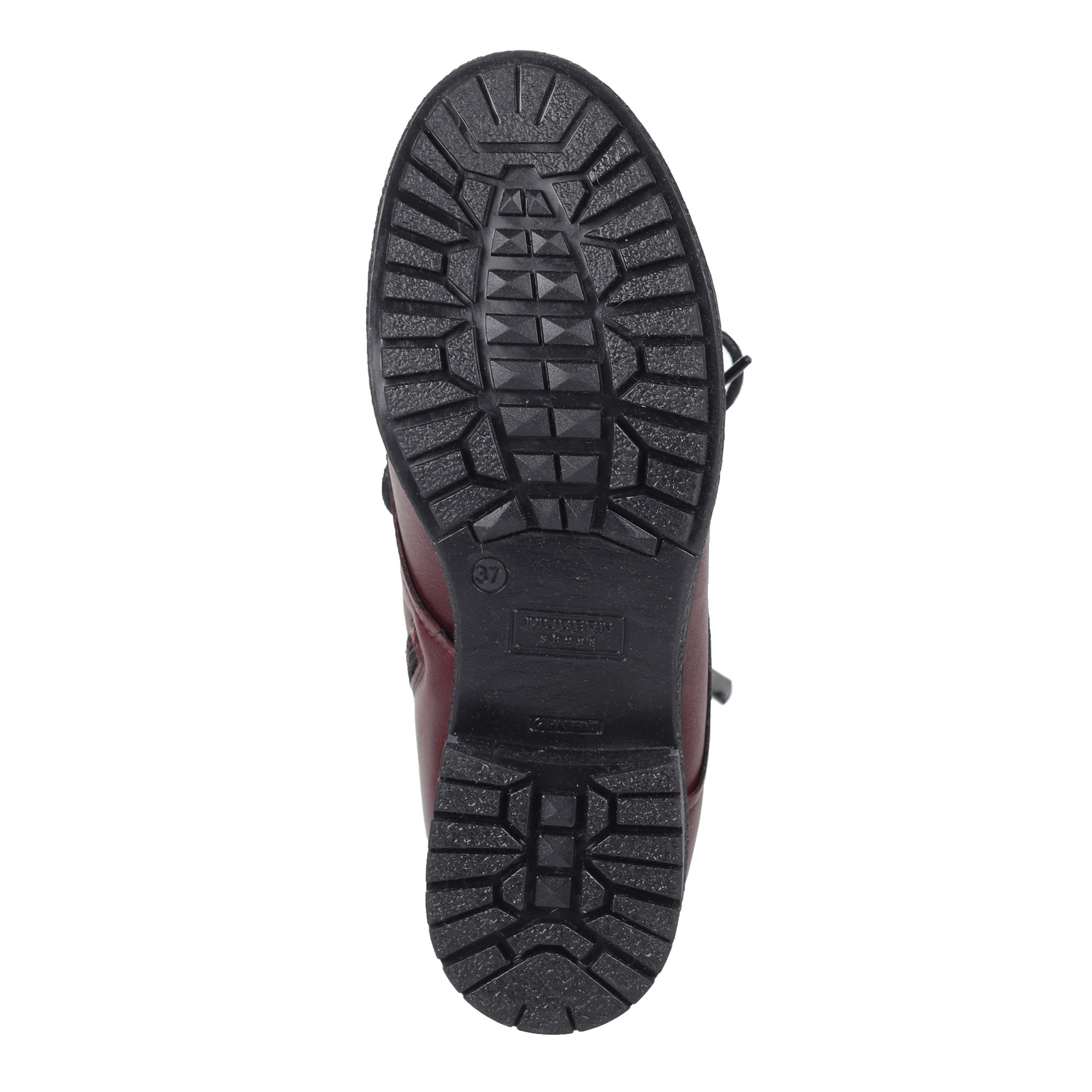 Бордовые ботинки из кожи на шерсти El Tempo, размер 36, цвет бордовый - фото 5