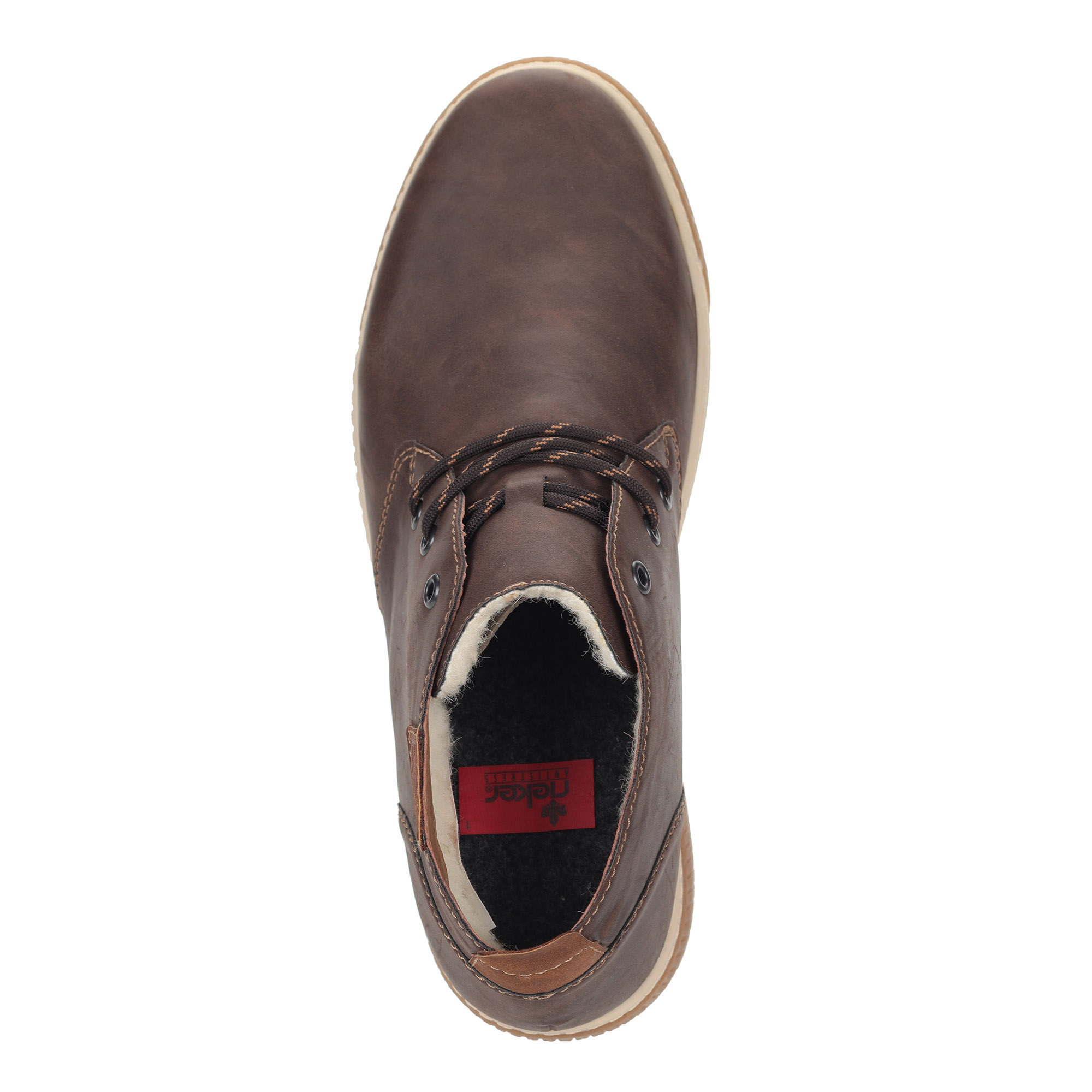 Коричневые ботинки дезерты из экокожи Rieker, размер 45, цвет коричневый - фото 6
