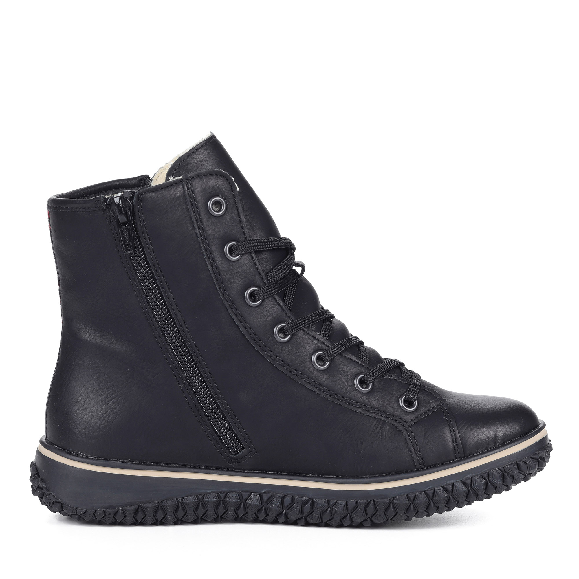 Черные ботинки на шнуровке Rieker, размер 37, цвет коричневый - фото 3