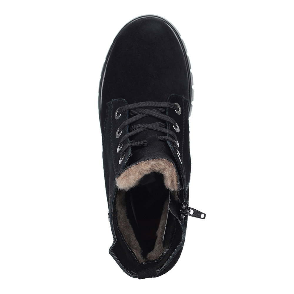 Черные ботинки на шерсти Rieker, размер 39, цвет черный - фото 5
