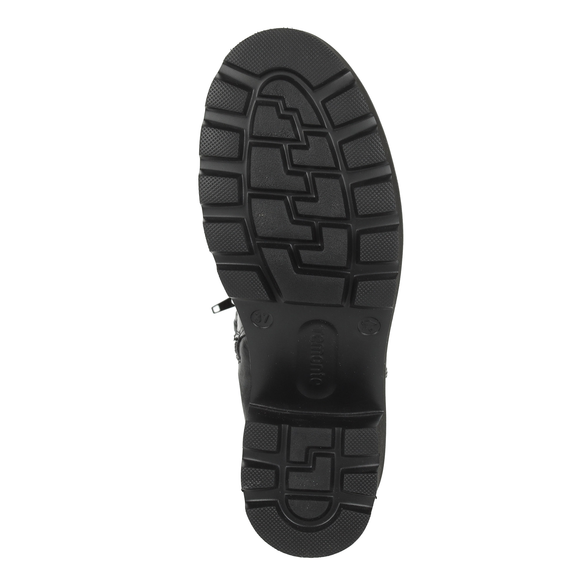 Черные утепленные сапоги из кожи на устойчивом каблуке Remonte, размер 36, цвет черный - фото 8