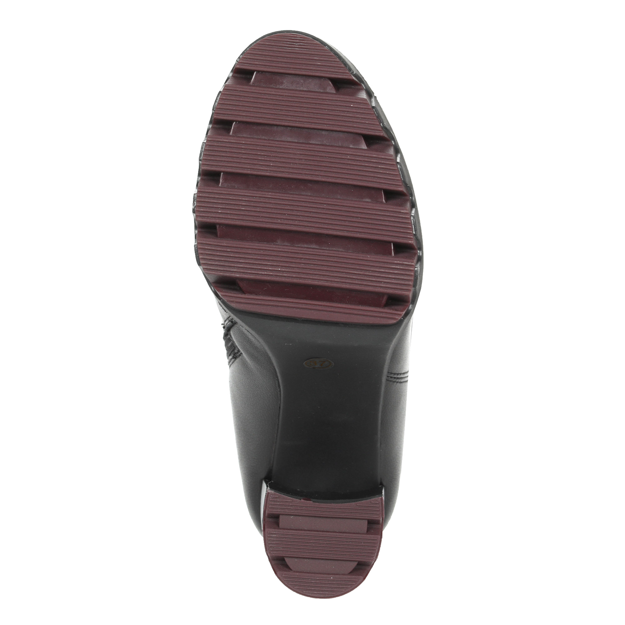 Черные сапоги из кожи на подкладке из комбинированных материалов на устойчивом каблуке Baden, размер 37, цвет черный - фото 8