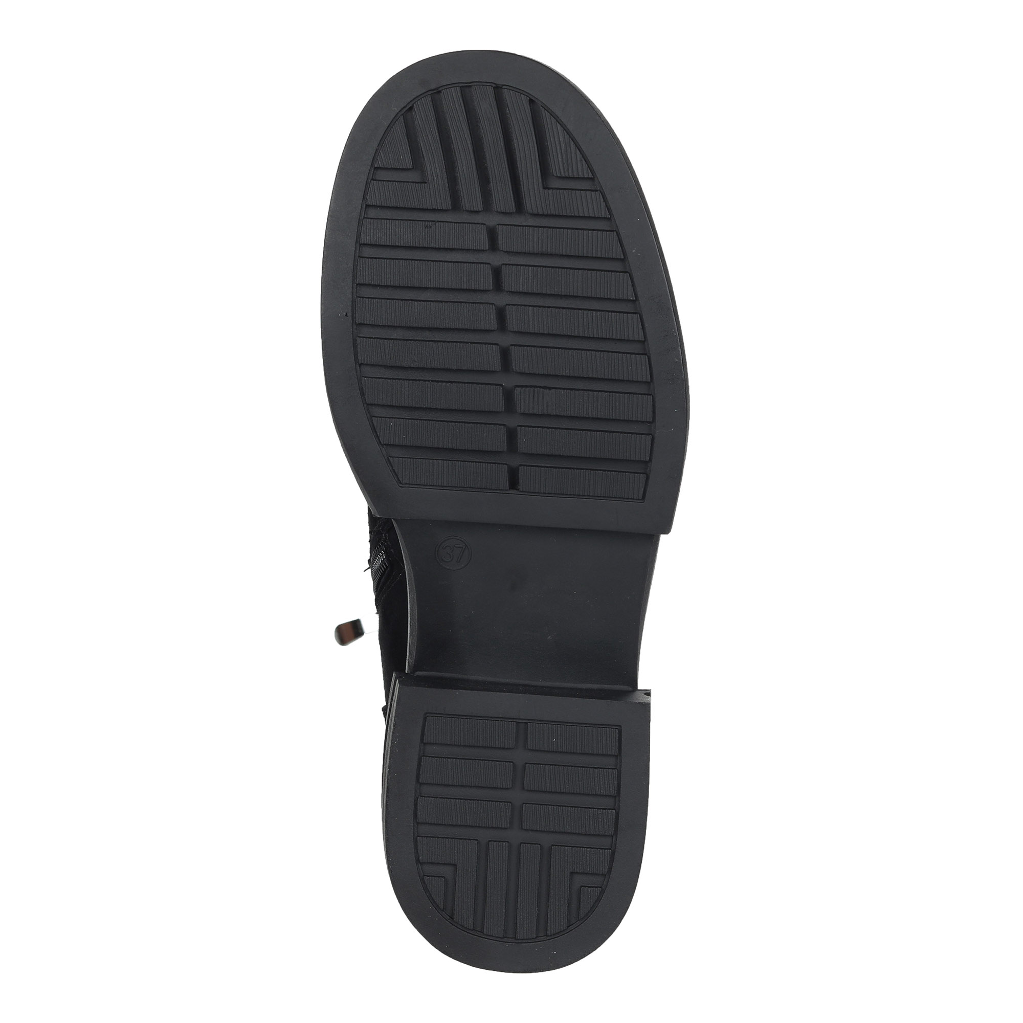 черные ботинки из велюра на подкладки из комбинированных материалов на утолщенной подошве Respect, размер 41, цвет черный - фото 7