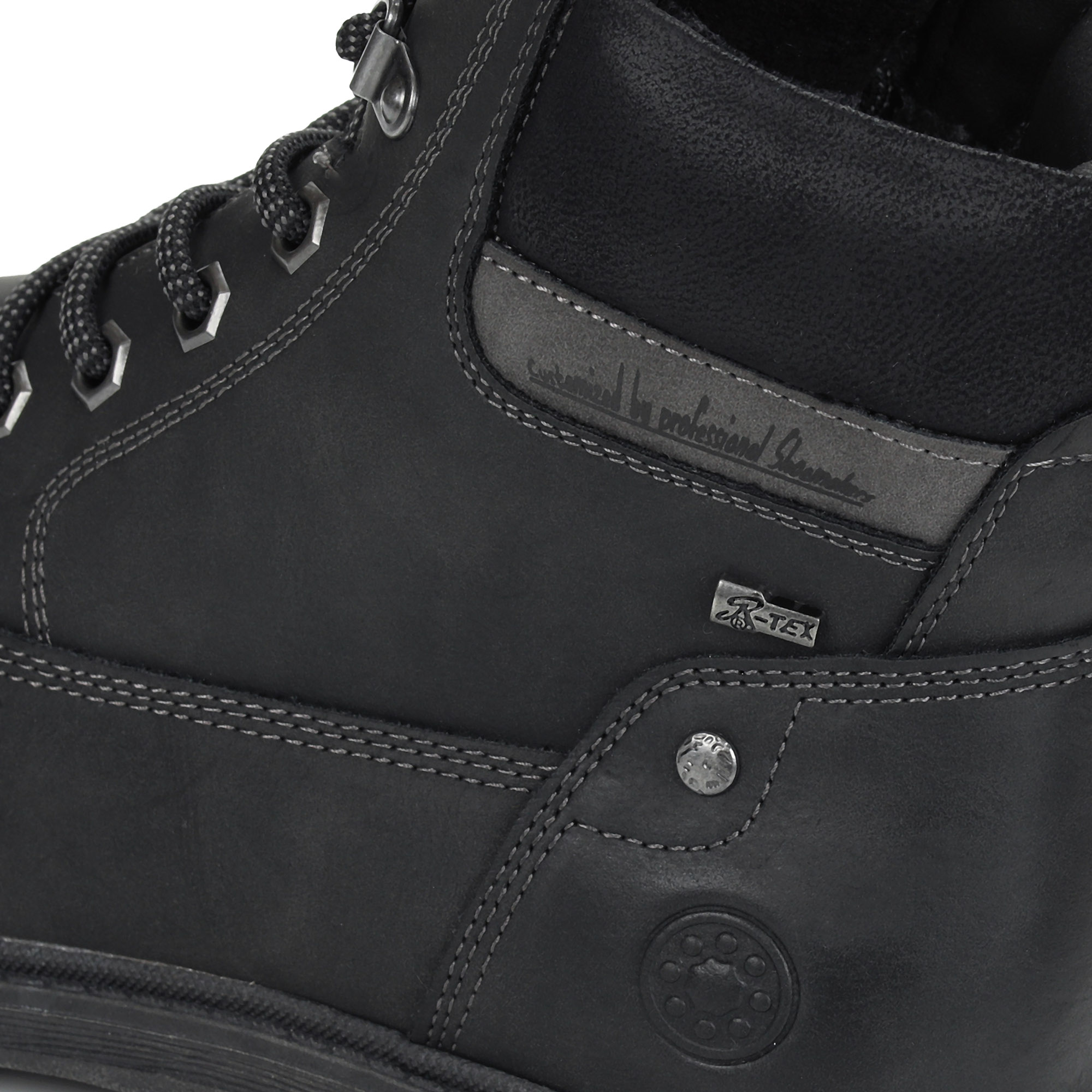 Черные утепленные ботинки из экокожи Relife, цвет черный - фото 5
