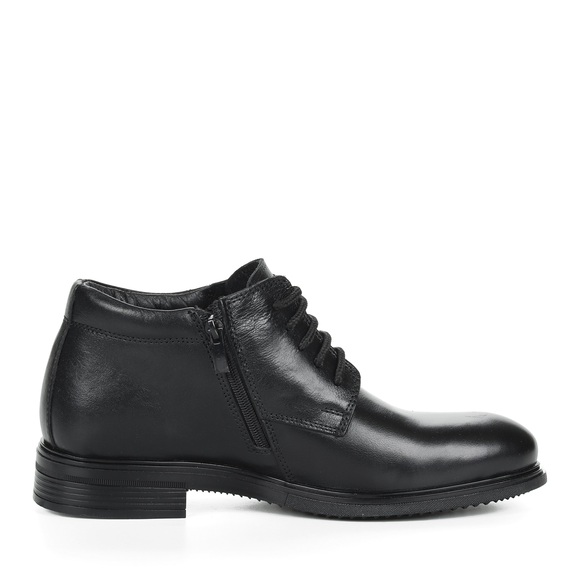 Черные классические ботинки из кожи на подкладке из натуральной шерсти Respect, размер 40, цвет черный - фото 3