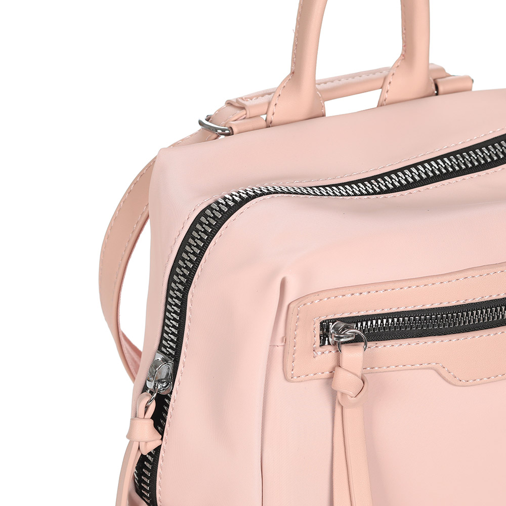 фото Розовый рюкзак из экокожи angelo vani