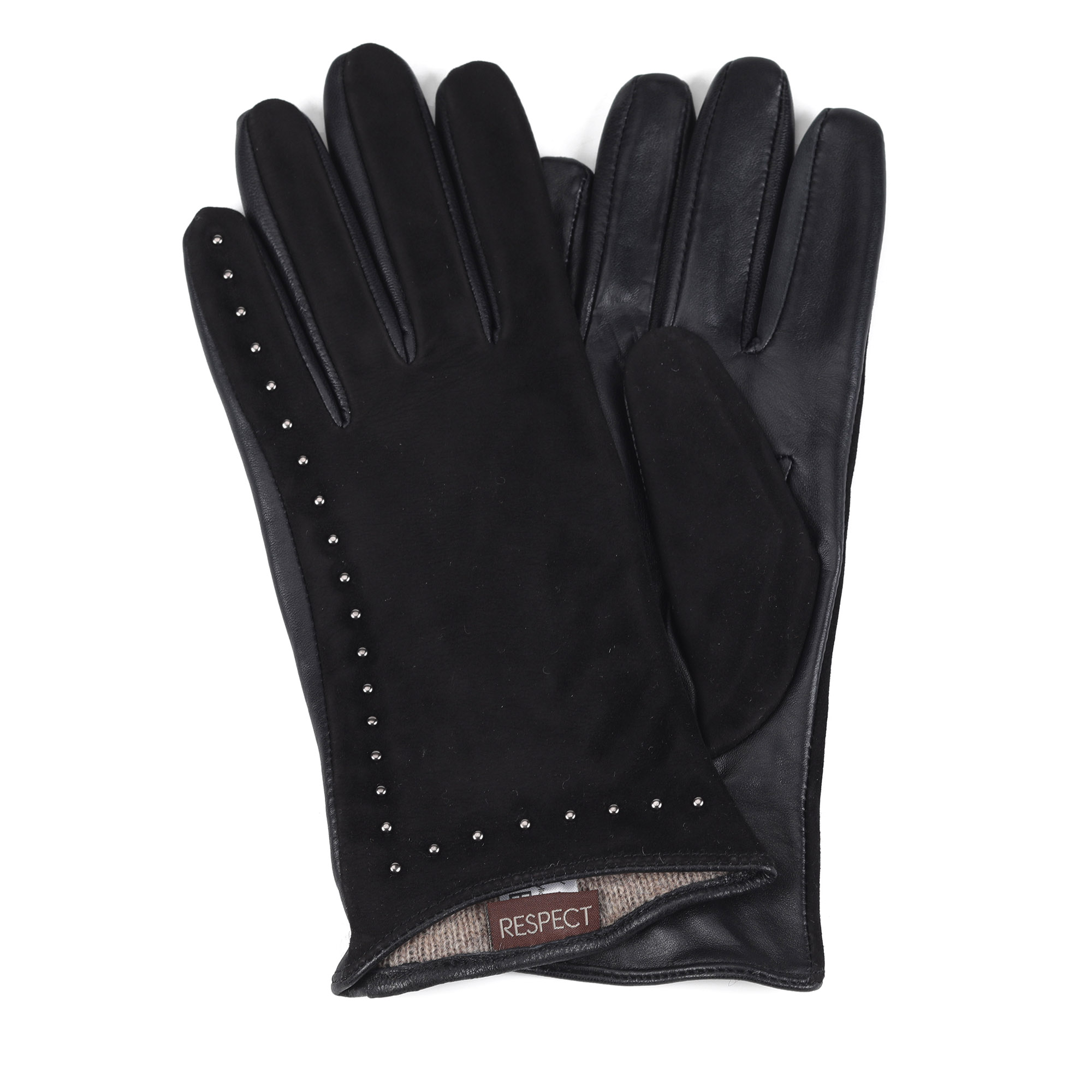 Размер 8, кожаные черные перчатки от Respect-shoes