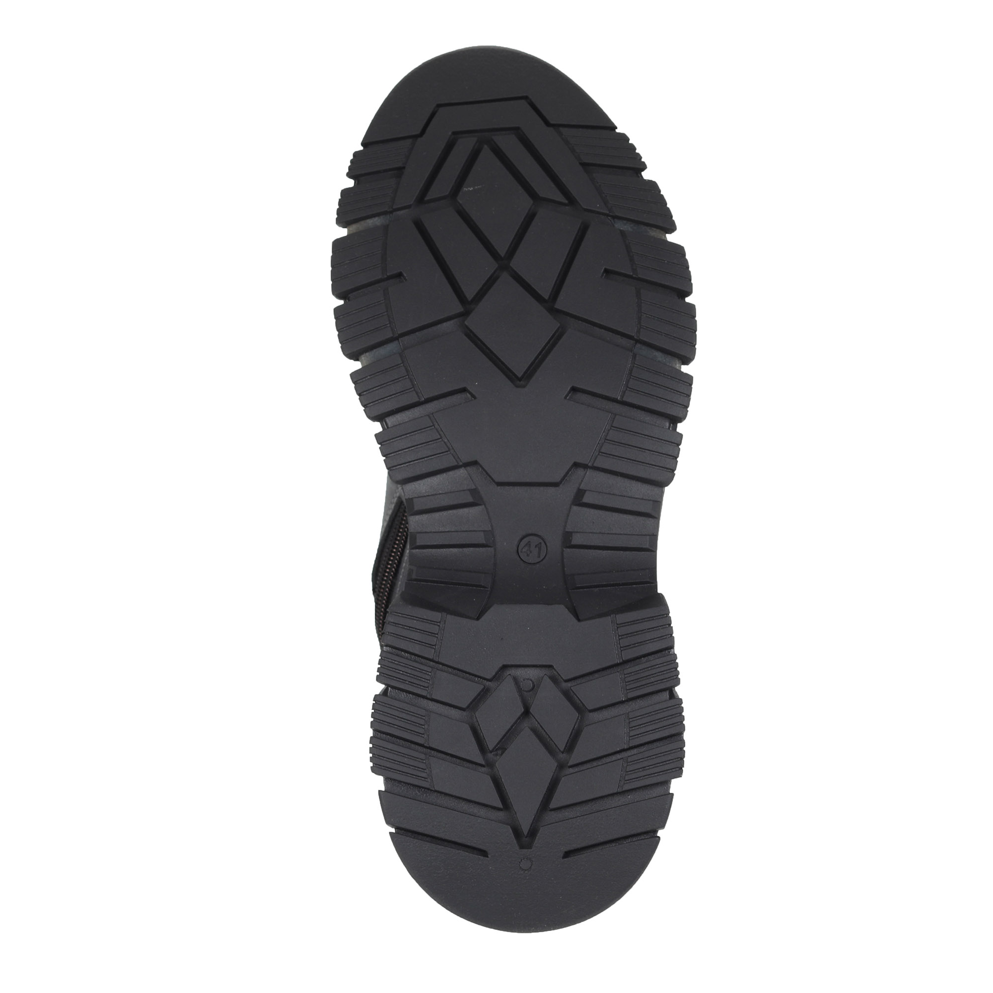 Серо-черные кроссовки из нубука на подкладке из шерсти Respect, цвет черный - фото 7