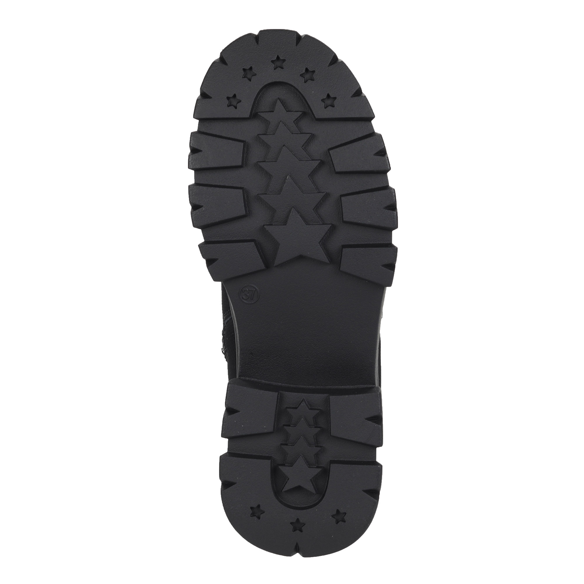Бело черные ботинки из кожи на подкладке из натуральной шерсти KEDDO, цвет черный - фото 7