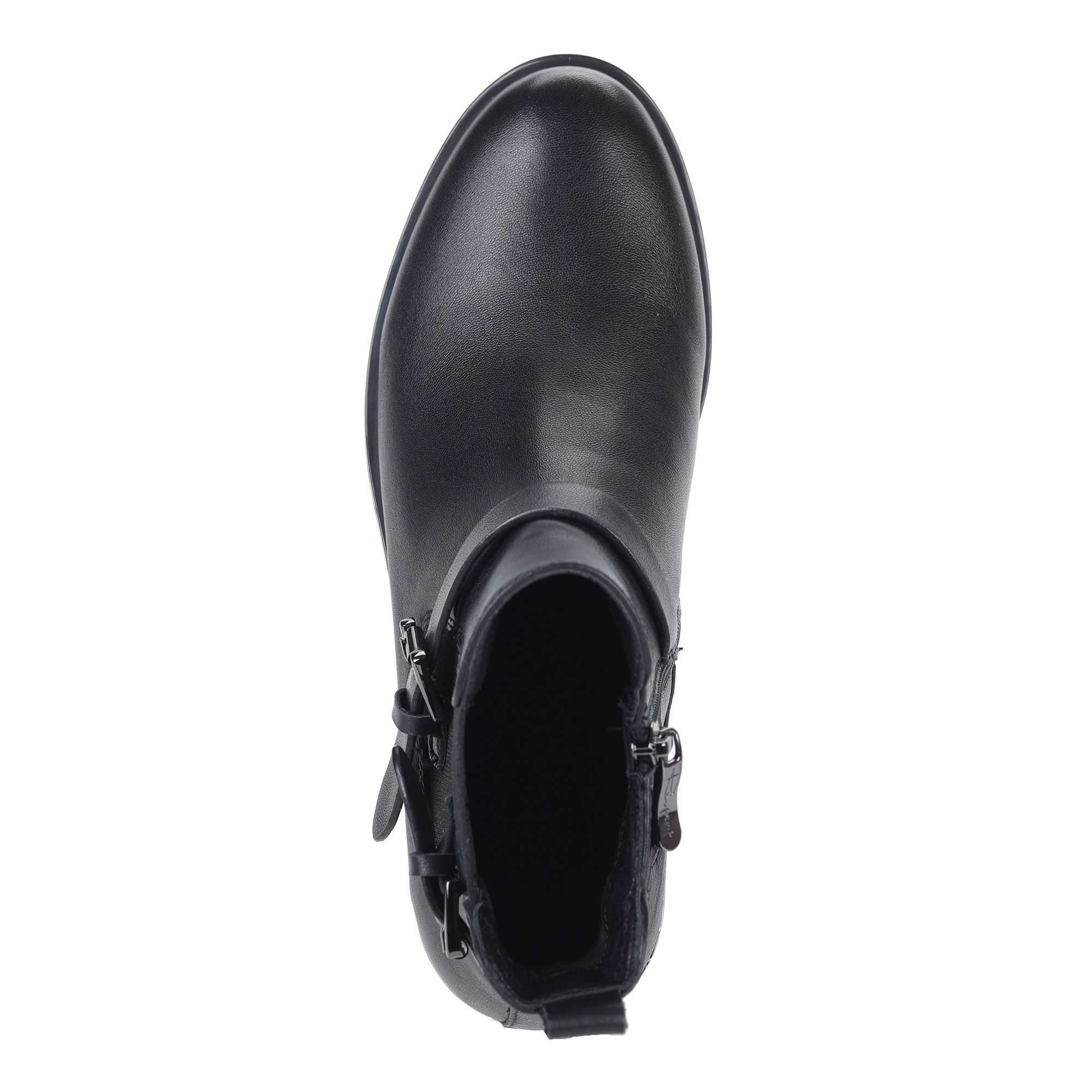 Черные челси из кожи с ремешками от Respect-shoes