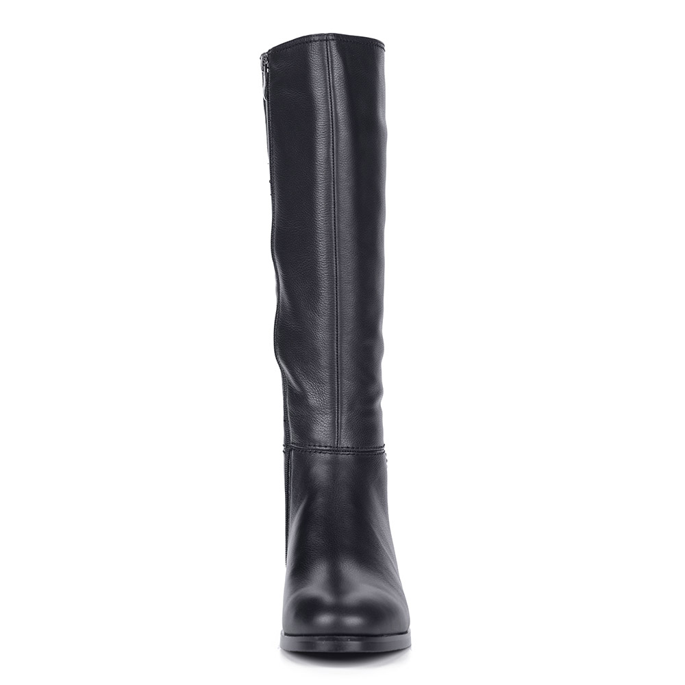 Черные кожаные сапоги El Tempo, размер 39, цвет черный - фото 4