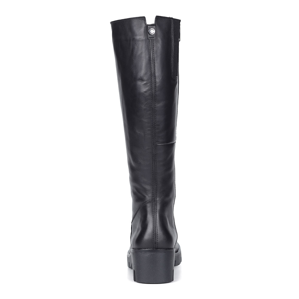 Черные кожаные сапоги на меху Rieker, размер 37, цвет черный - фото 5