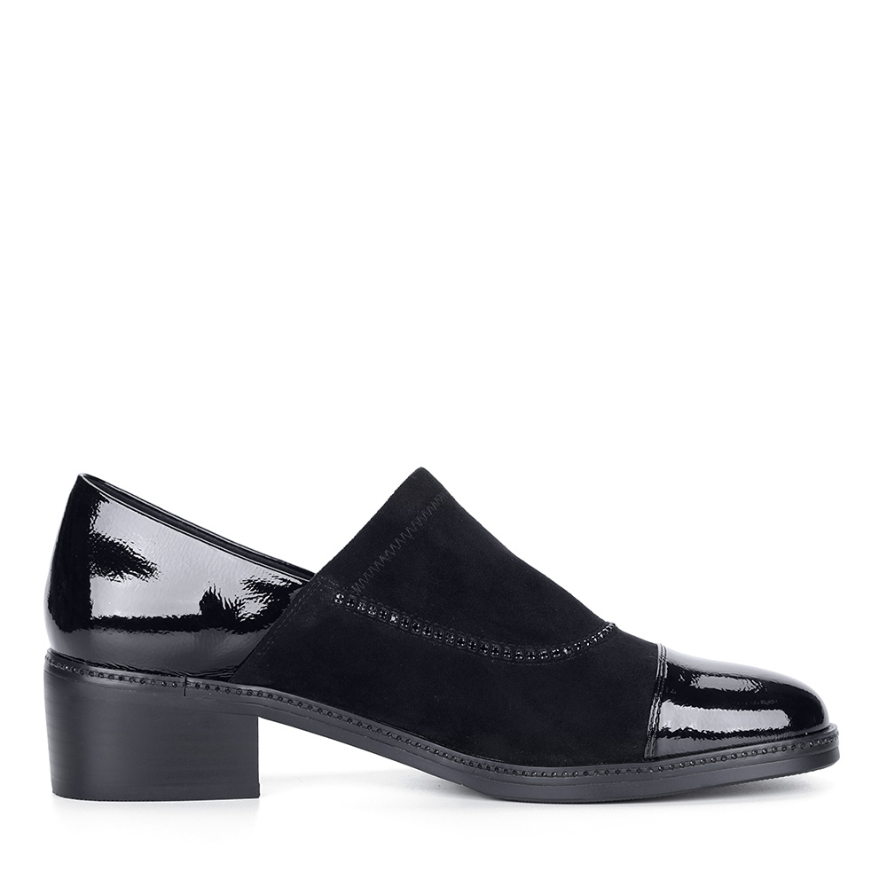 Комбинированные туфли в черном цвете от Respect-shoes
