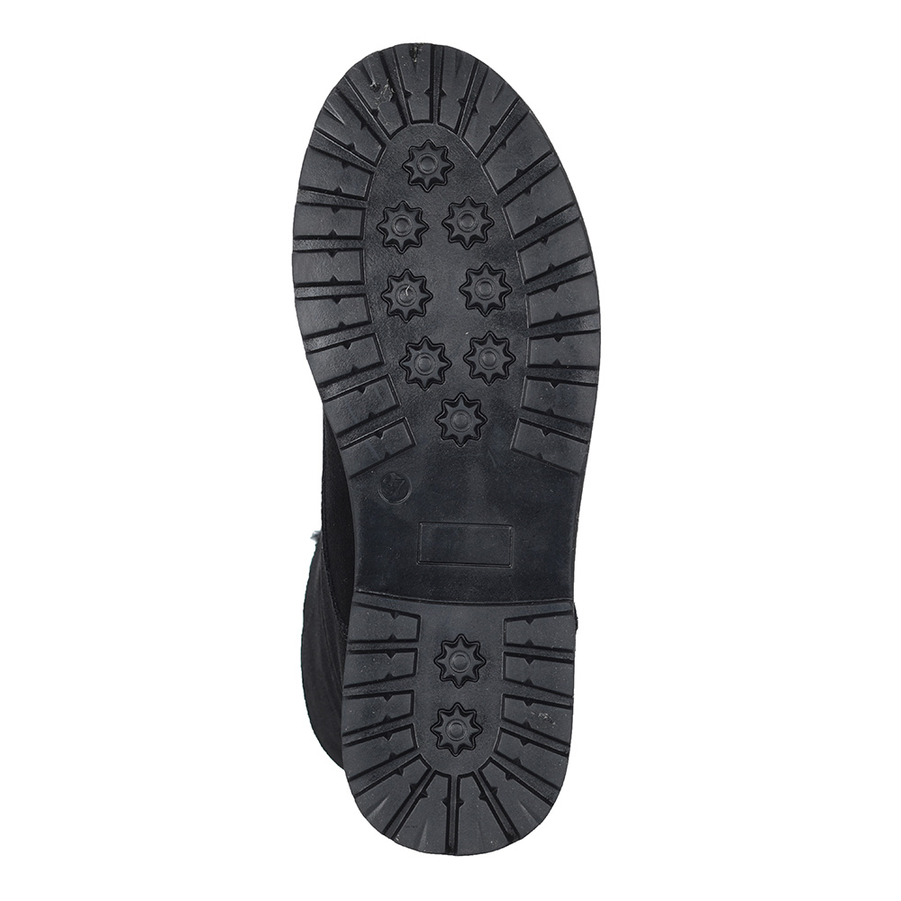 Черные ботинки из велюра на натуральном меху Respect, размер 37, цвет черный - фото 5