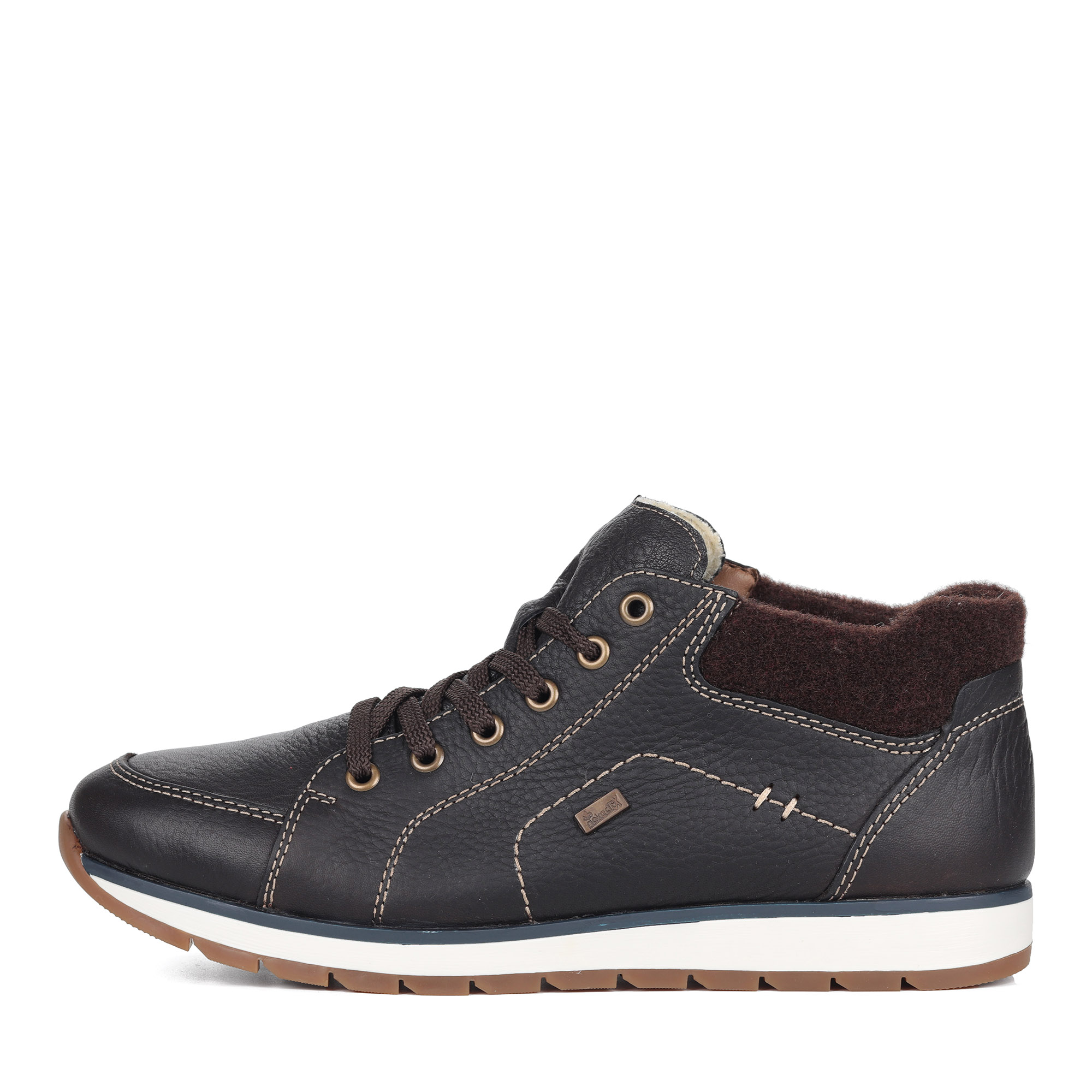 Коричневые ботинки из комбинированных материалов Rieker, размер 42, цвет коричневый - фото 2