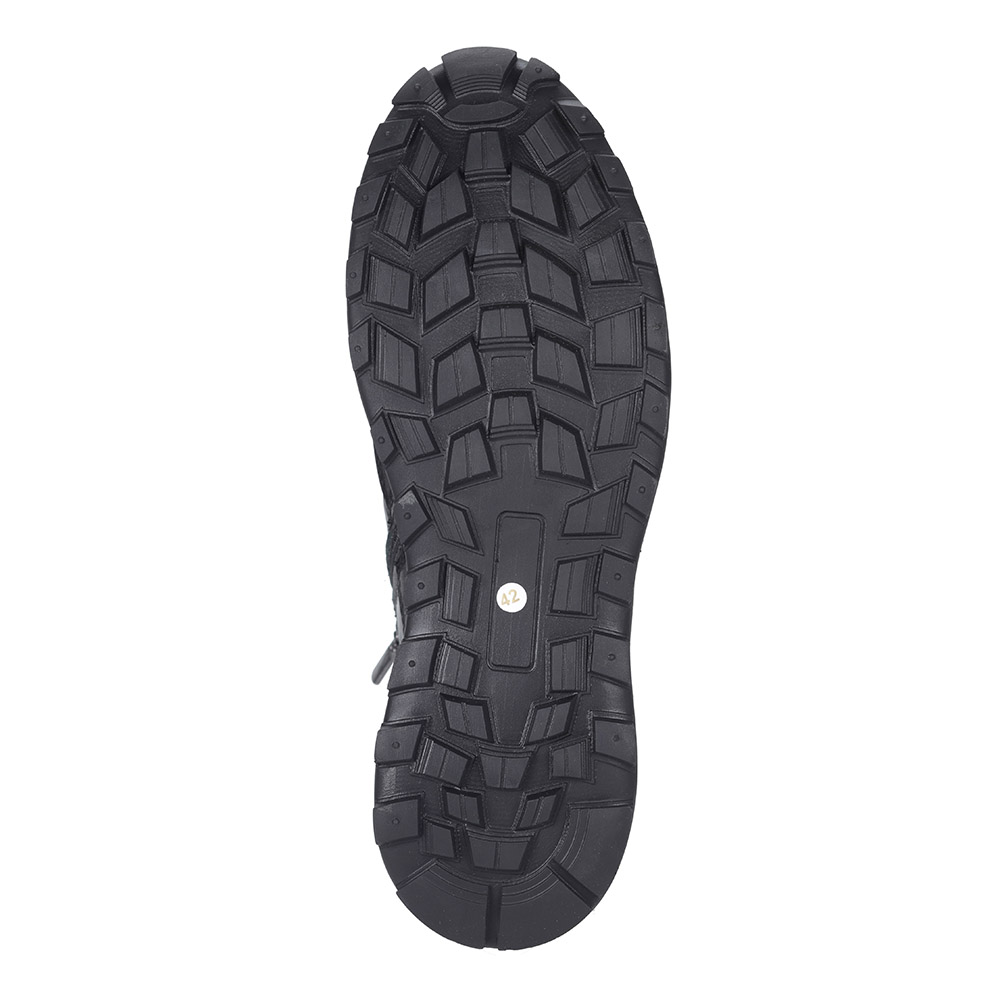 Черные высокие кроссовки на рифлёной подошве Respect, размер 45, цвет черный - фото 5