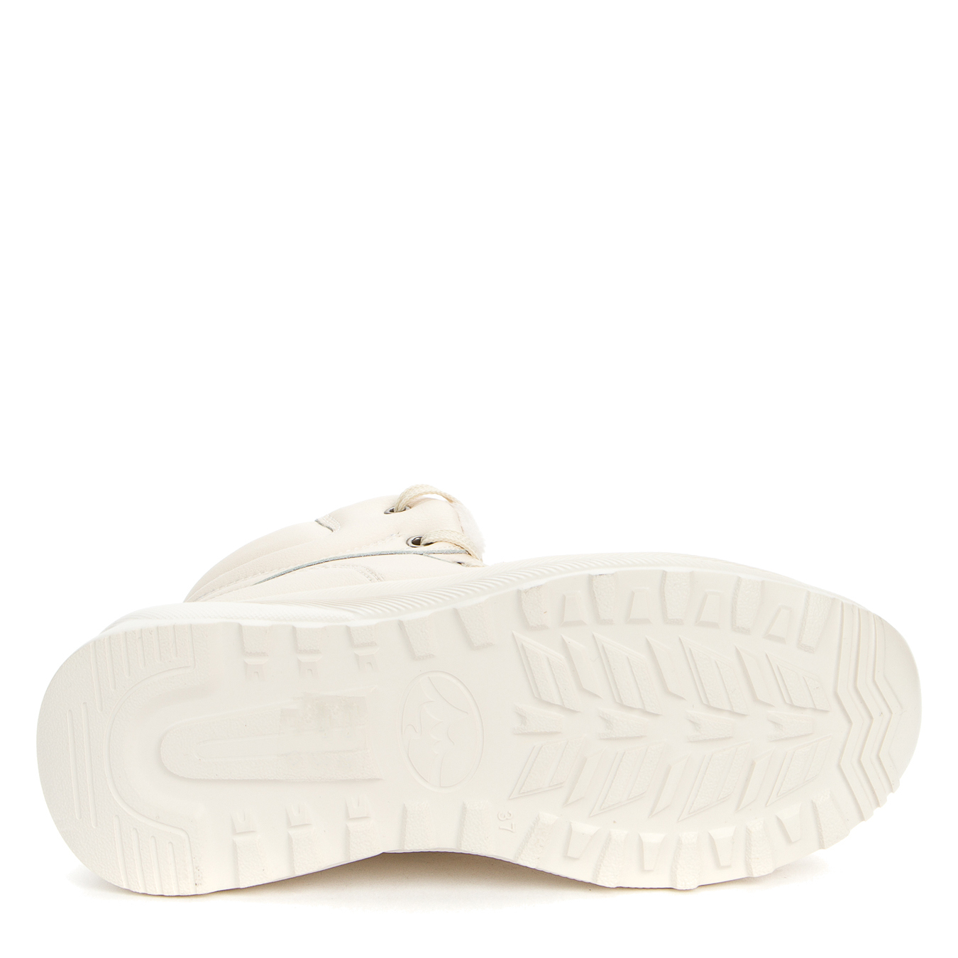 Белые утепленные кроссовки из гладкой кожи GRUNBERG, цвет белый - фото 5