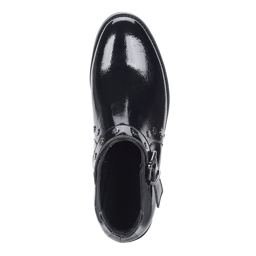 Черные лаковые ботинки с пряжкой от Respect-shoes