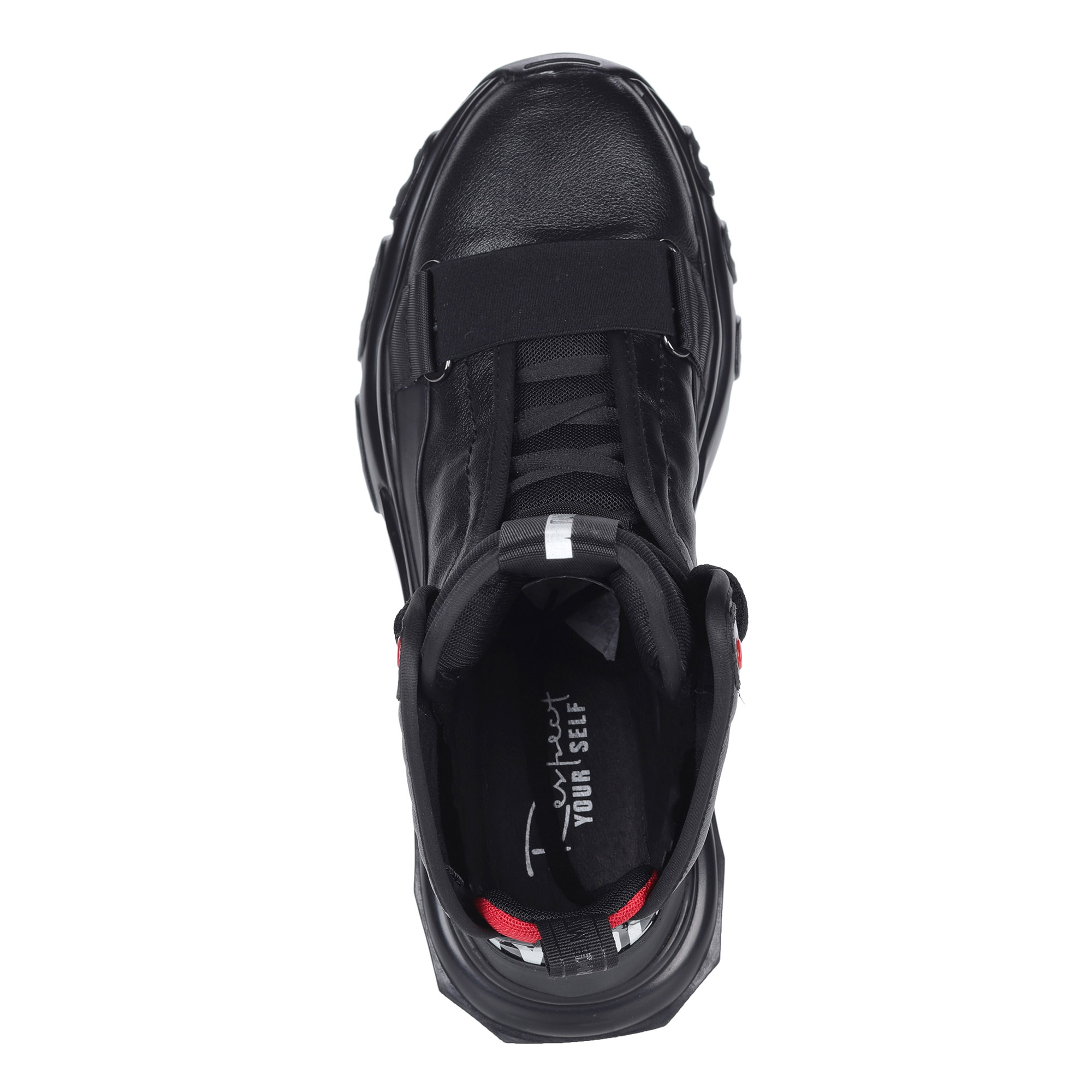 Черные кроссовки из кожи от Respect-shoes