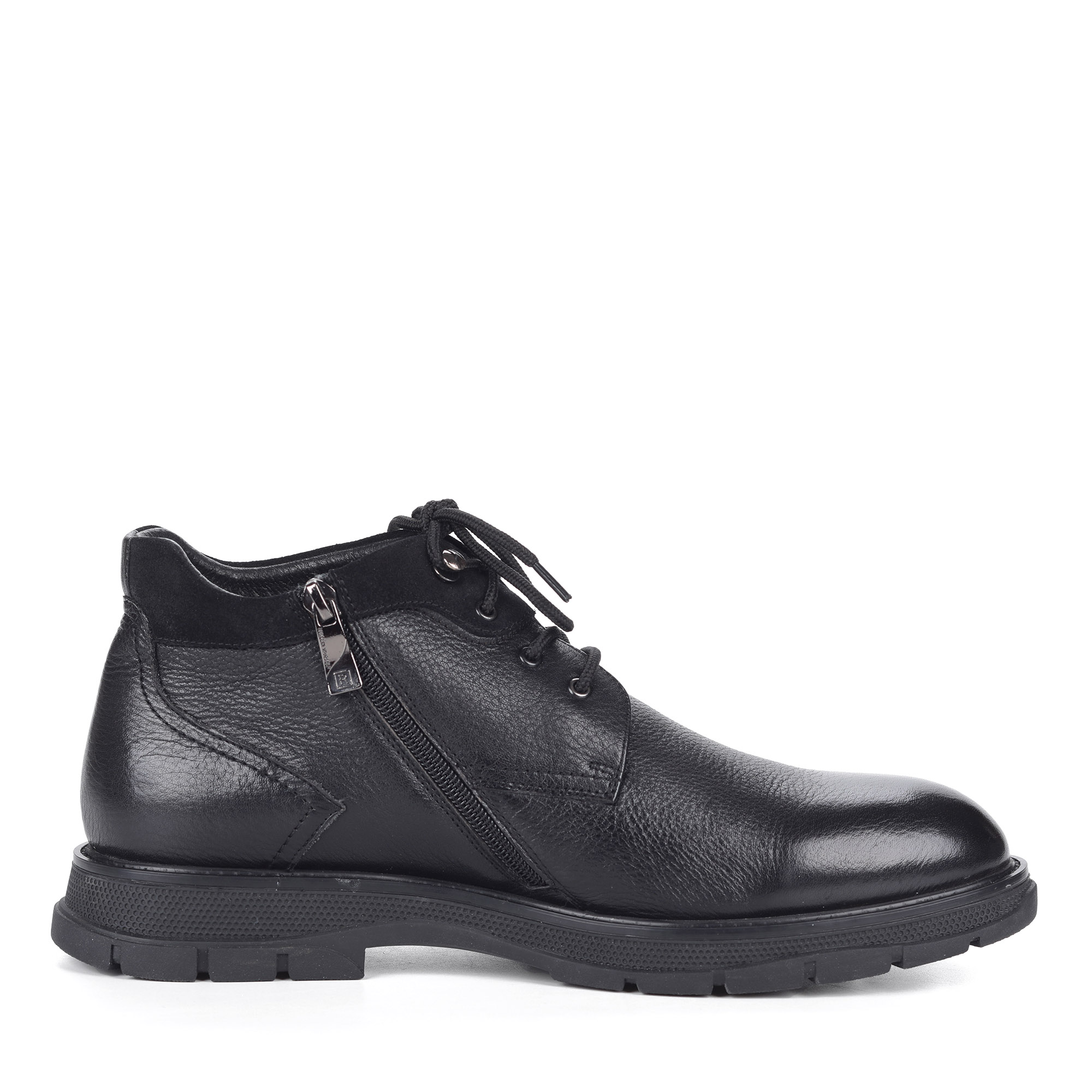 Черные ботинки из кожи на шерсти Respect, размер 42, цвет черный - фото 3