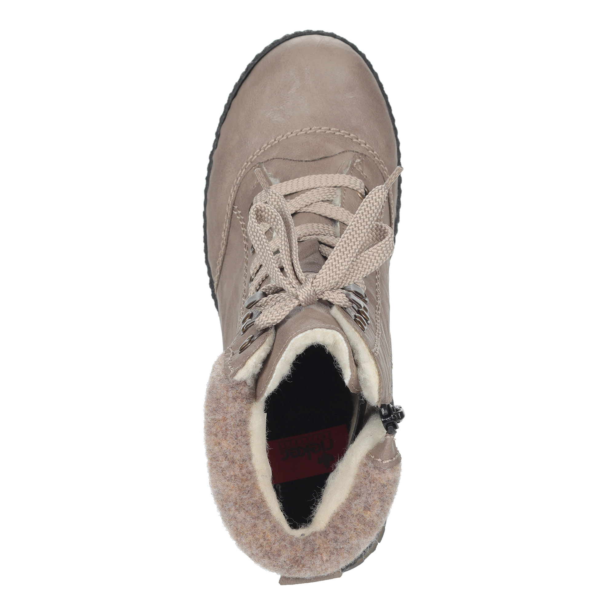 Бежевые утепленные ботинки Rieker, размер 39, цвет бежевый - фото 4