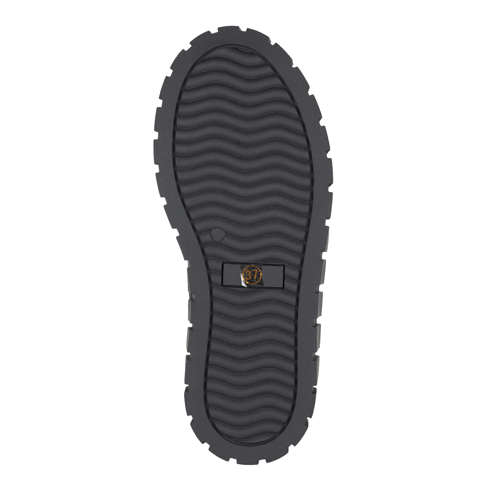 Черные ботинки из кожи на подкладке из натуральной шерсти на утолщенной рифленной подошве Respect, размер 39, цвет черный - фото 7