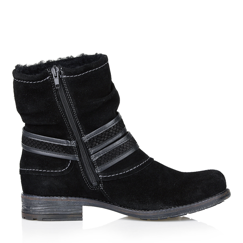 Черные ботинки из велюра с пряжкой Respect, размер 38, цвет черный - фото 3