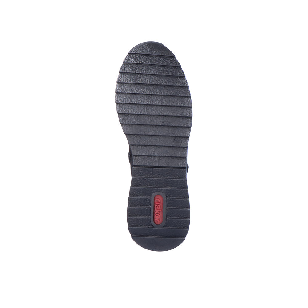 Черные кроссовки из экокожи Rieker, размер 40, цвет черный - фото 7