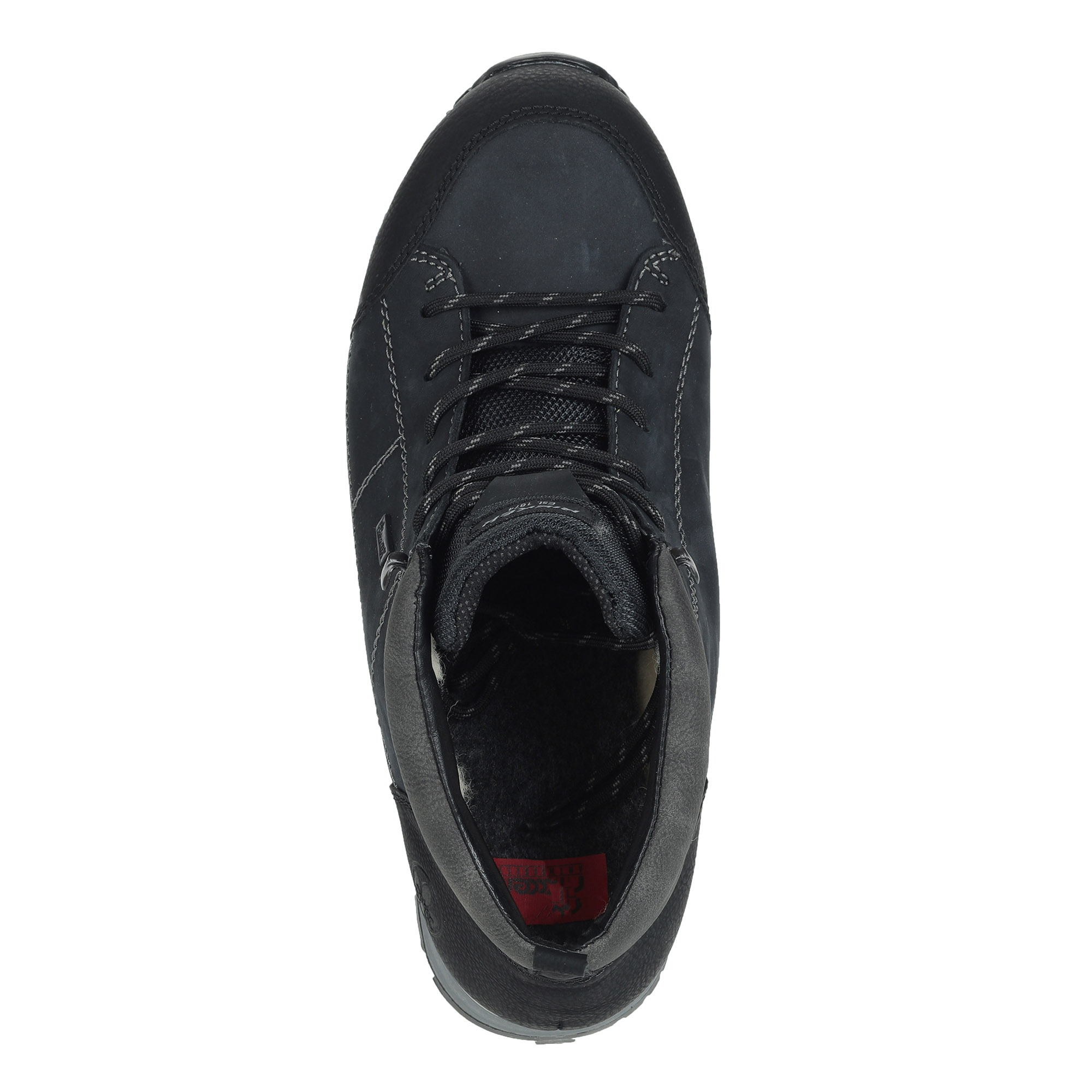 Черные ботинки из кожи на подкладке из натуральной шерсти Rieker, размер 44, цвет черный - фото 6