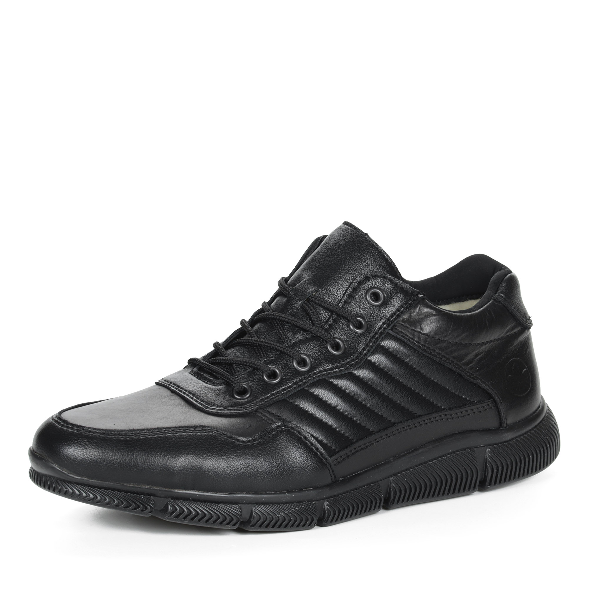 Черные кроссовки из экокожи на подкладке из натуральной шерсти Rieker, размер 42, цвет черный - фото 1