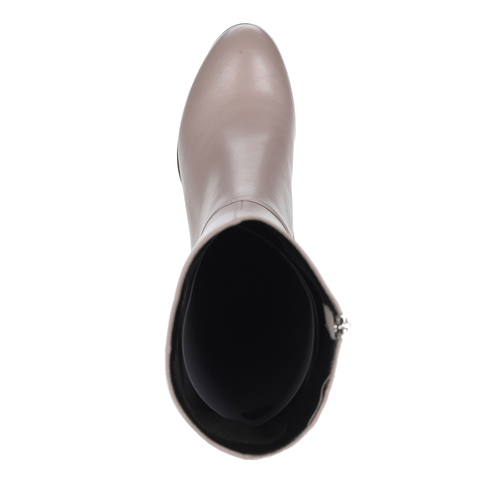 Бежевые сапоги из кожи на устойчивом каблуке Respect, размер 41, цвет бежевый - фото 5